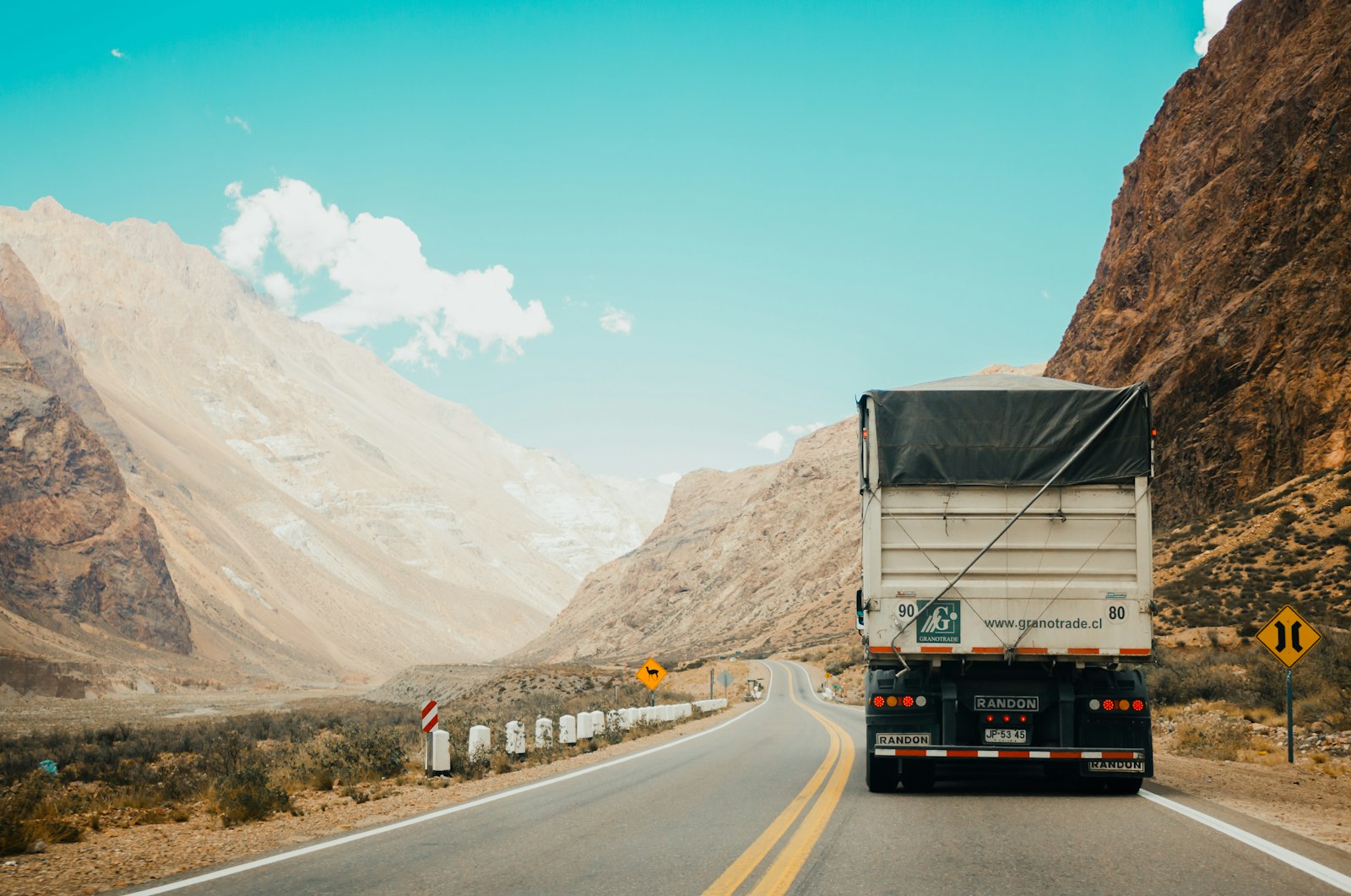 Truck on the highway